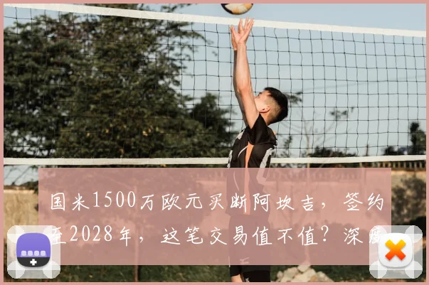 国米1500万欧元买断阿坎吉，签约至2028年，这笔交易值不值？深度解析